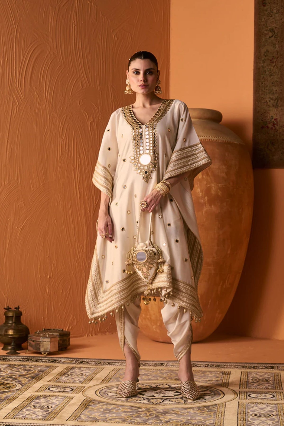 FIRDAUS MIRROR KAFTAN SET