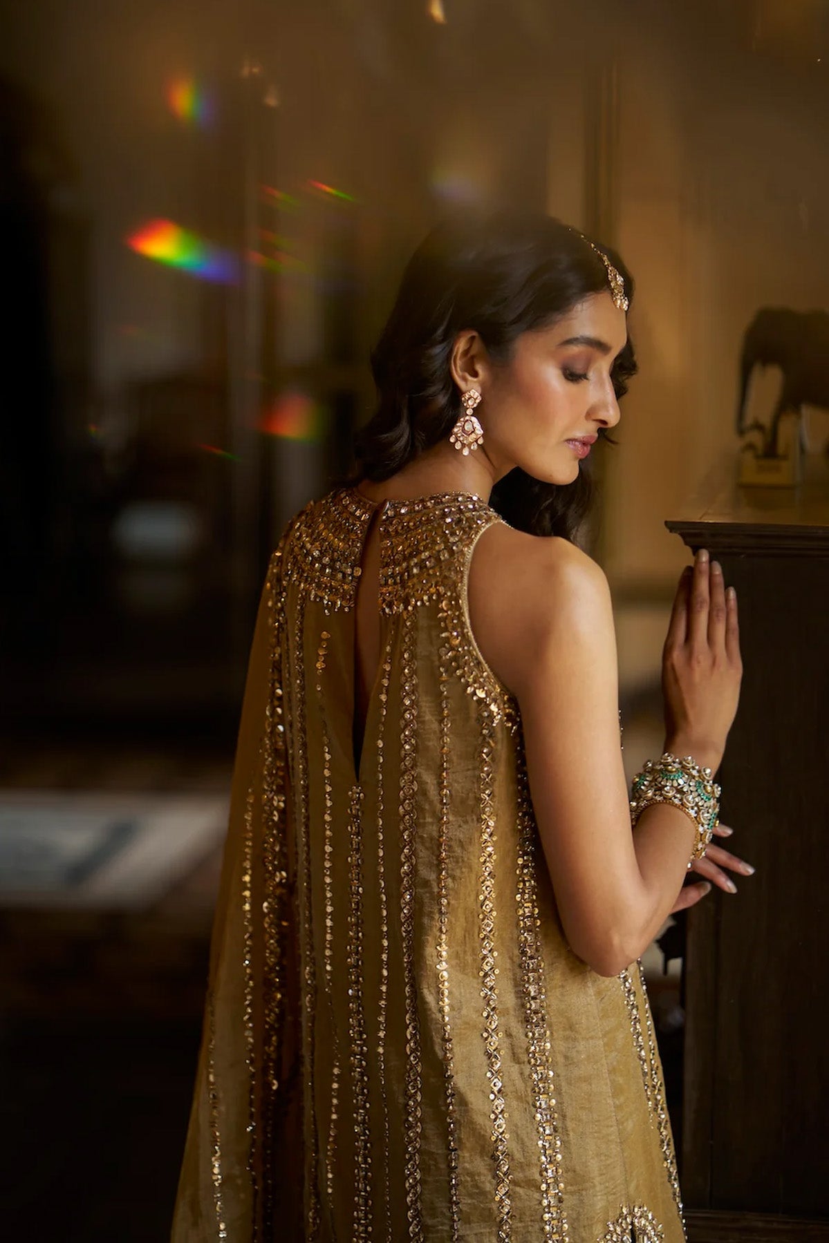 Antique Gold Pant Set