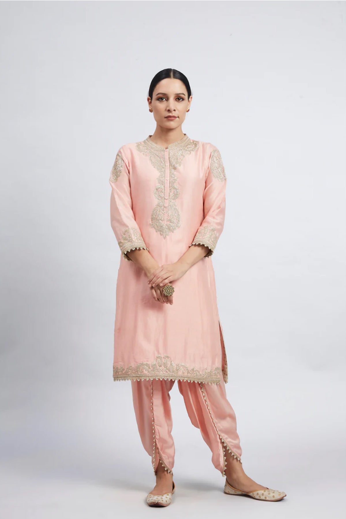 AABISAH- EMBROIDERED KURTA WITH DHOTI