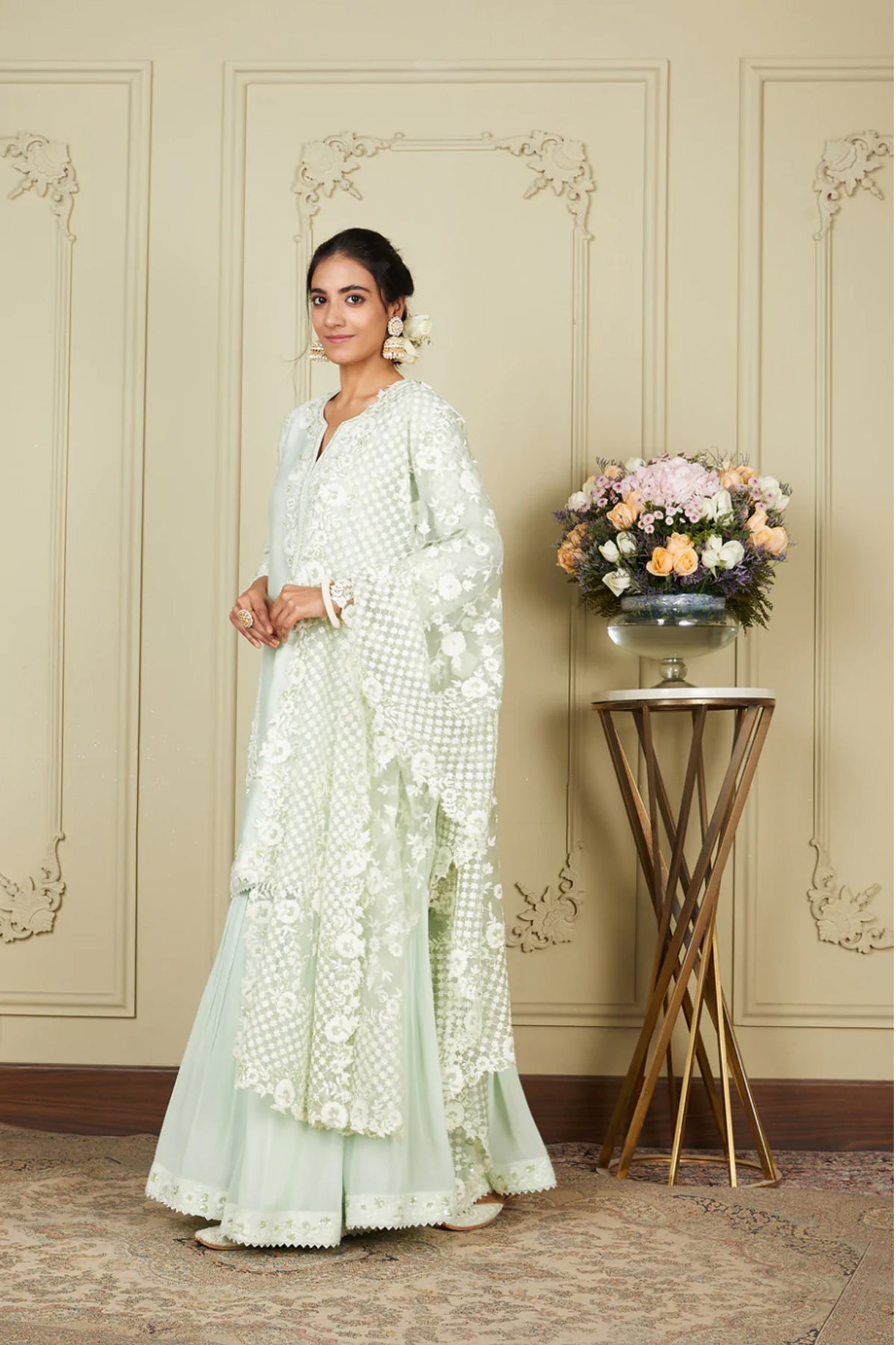 NARGIS - SHORT KURTA WITH GARARA AND DUPATTA