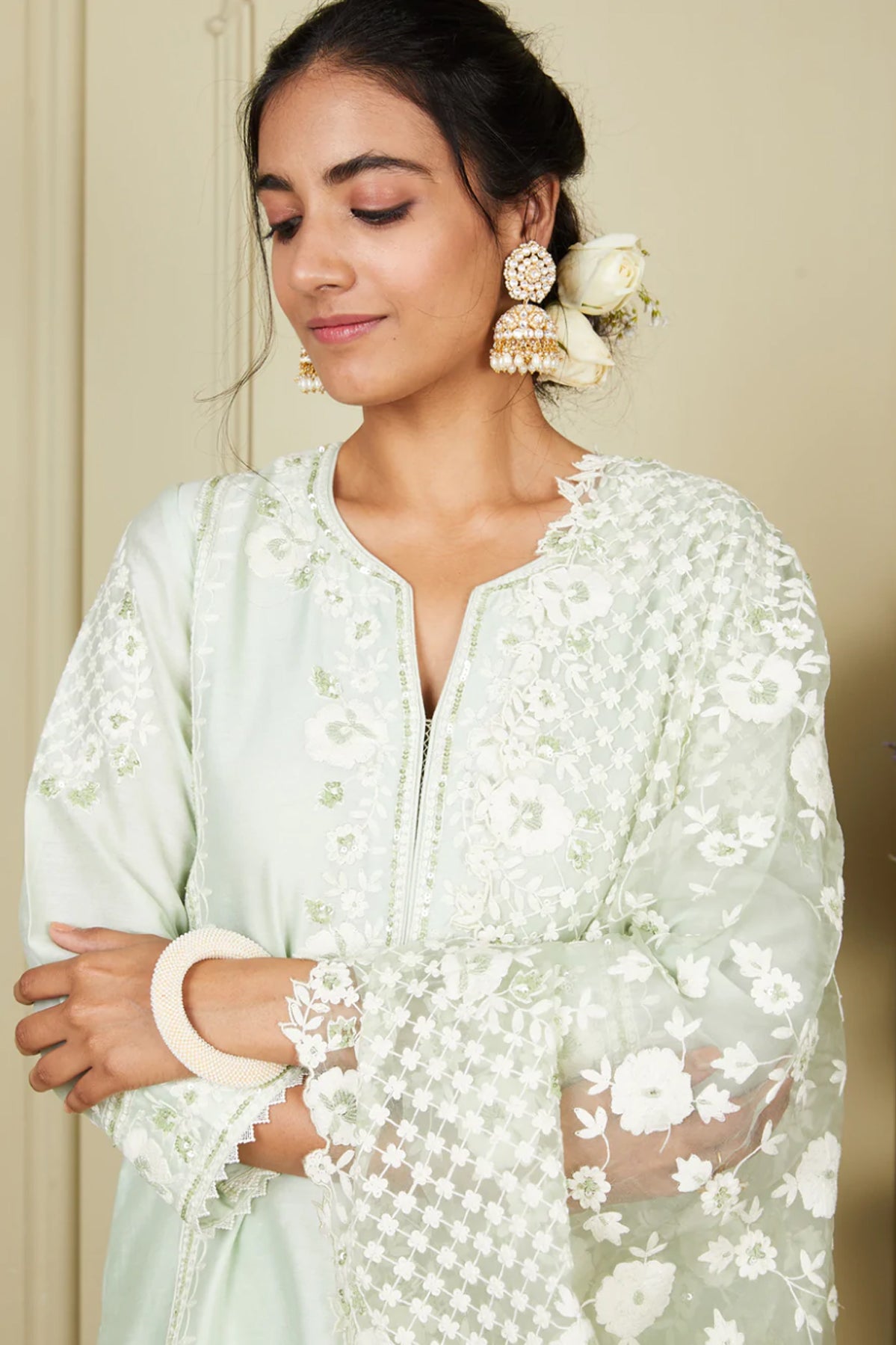 NARGIS - SHORT KURTA WITH GARARA AND DUPATTA