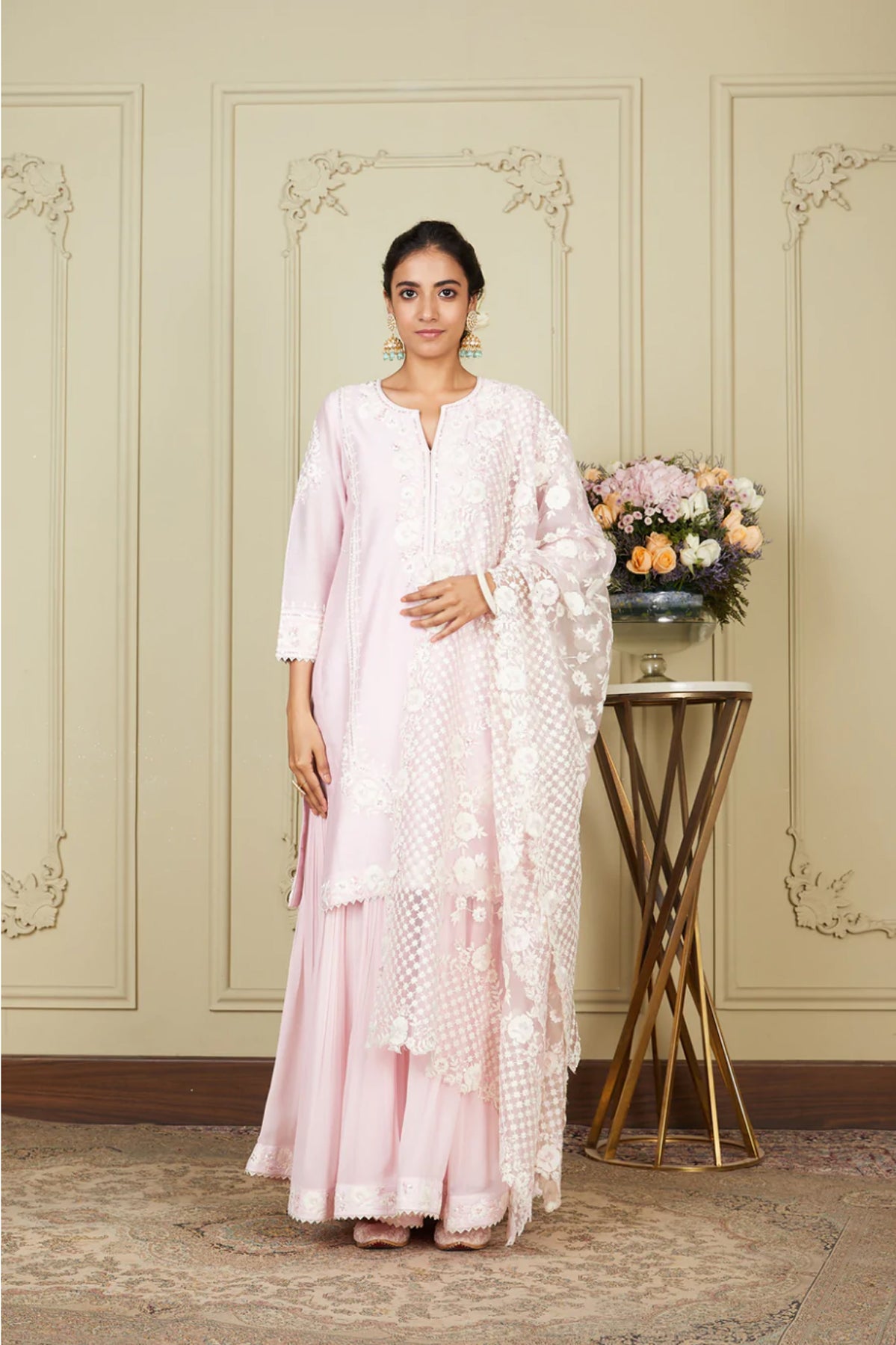 NARGIS - SHORT KURTA WITH GARARA AND DUPATTA