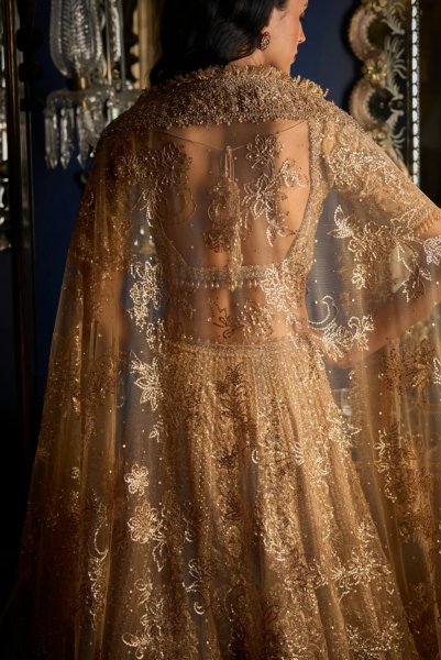 Copper Lehenga Set