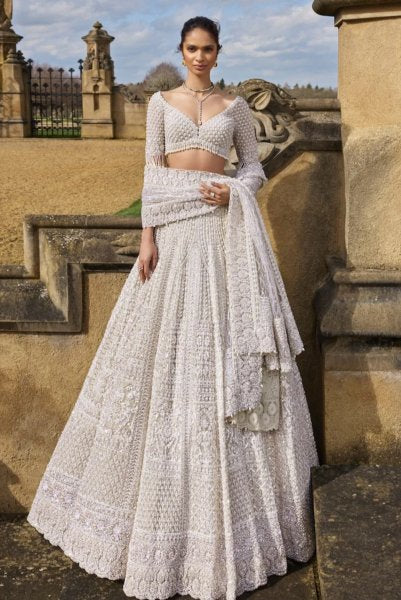 Nude Pearl Lehenga Set