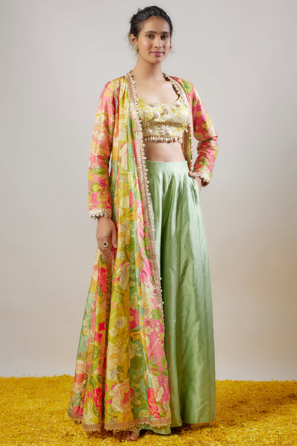 Parul Jacket Pant Set