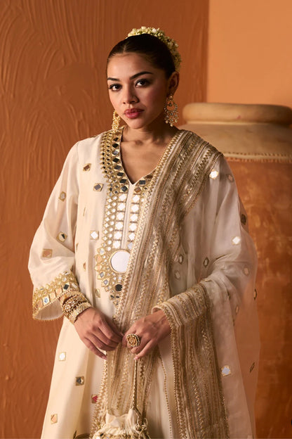 FIRDAUS MIRROR A-LINE SUIT SET