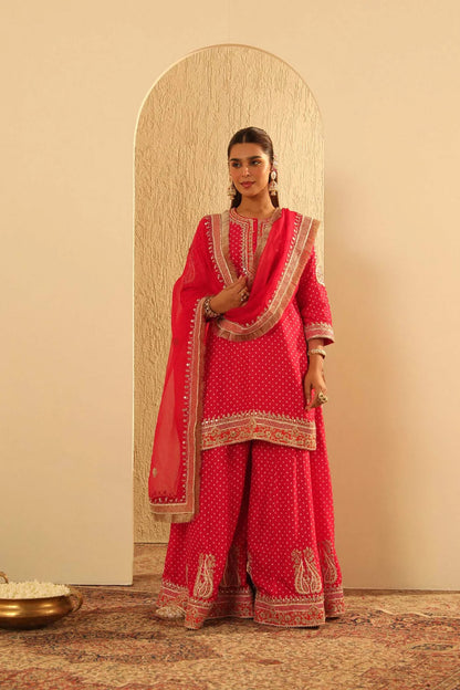 Hoorain - Kurta With Sharara And Dupatta