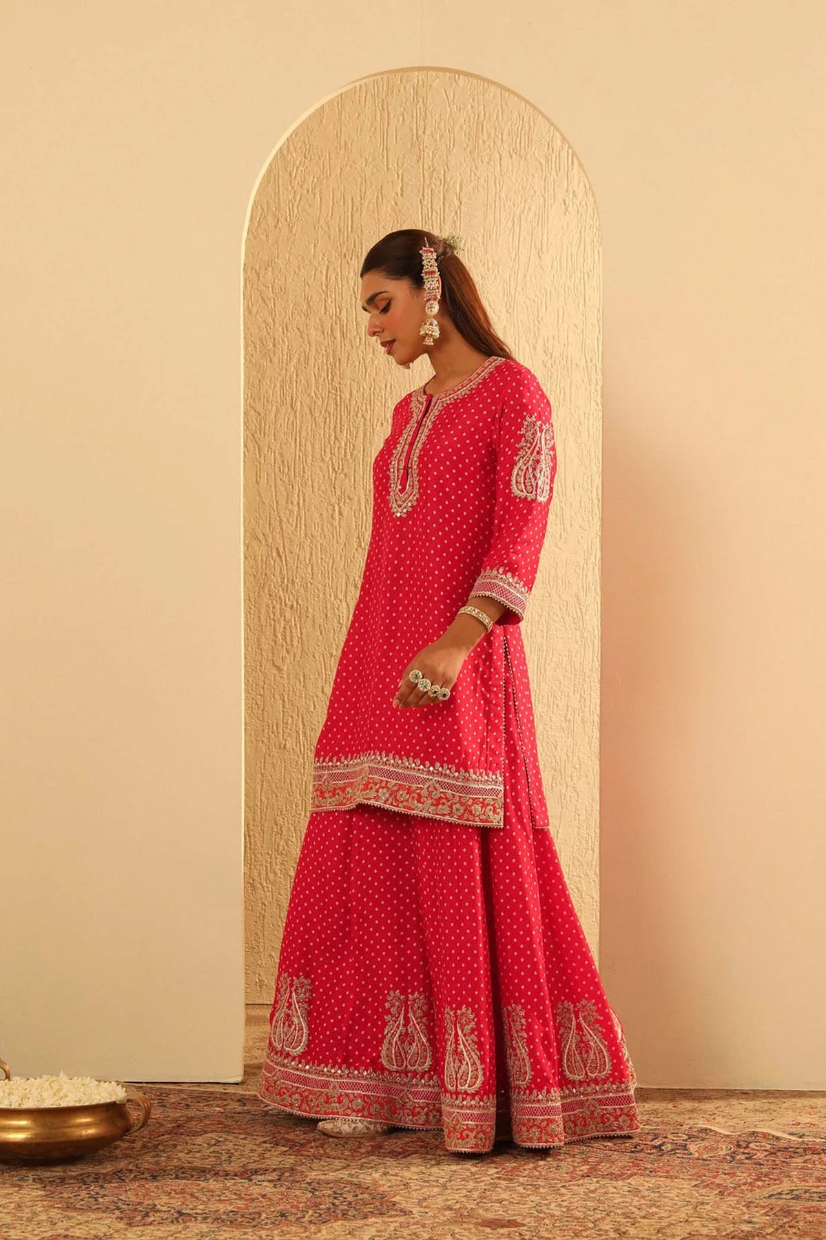 Hoorain - Kurta With Sharara And Dupatta