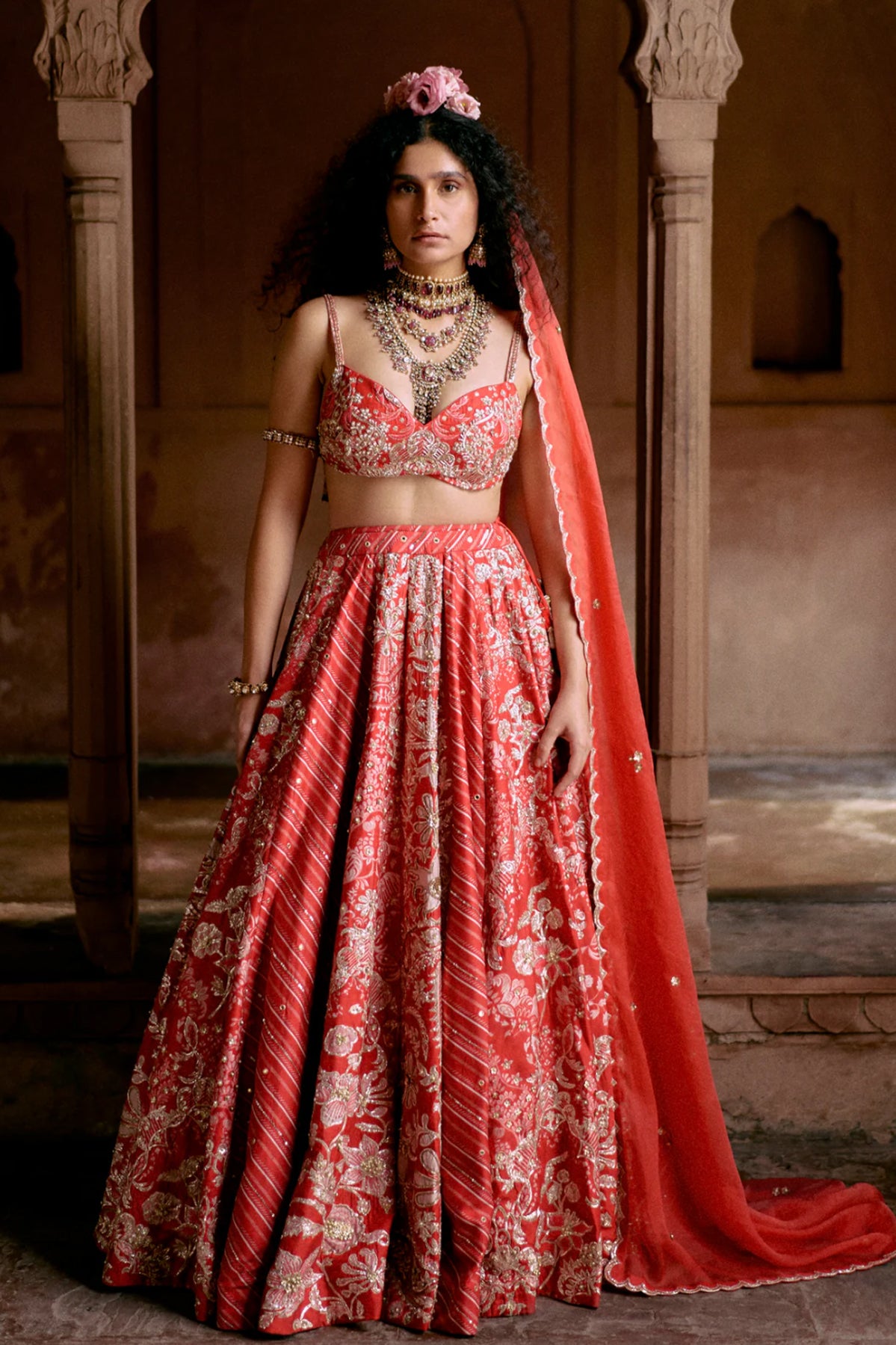 JEAN LEHENGA SET