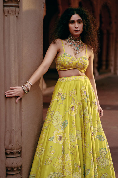 SAGE LEHENGA SET