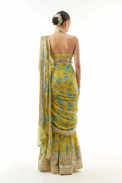 Pakhi Sharara Saree Set