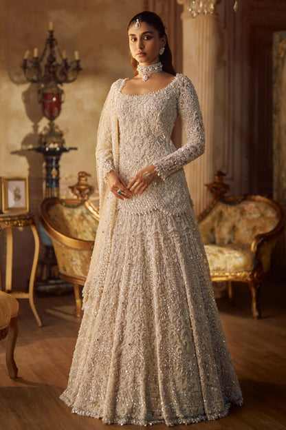 Vinatge Ivory Pearl Lehenga Set