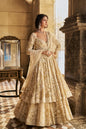 Cream Jacket Lehenga Set
