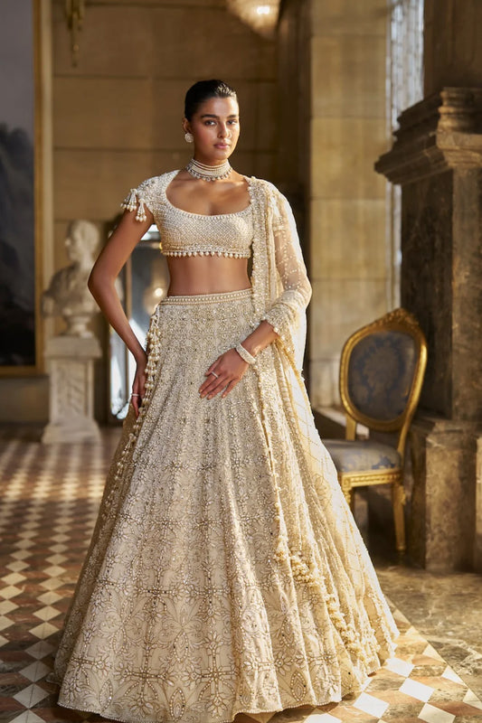 Ivory Pearl Lehenga Set
