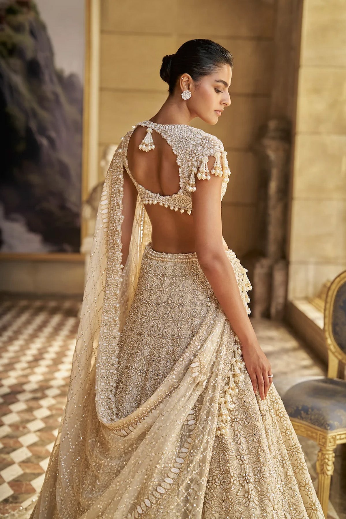 Ivory Pearl Lehenga Set