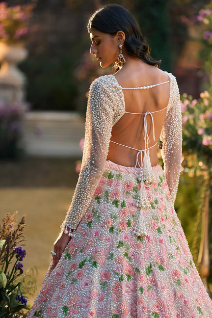 Pearl Floral Lehenga Set