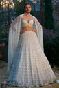 Ivory Pearl & Sequin Lehenga Set