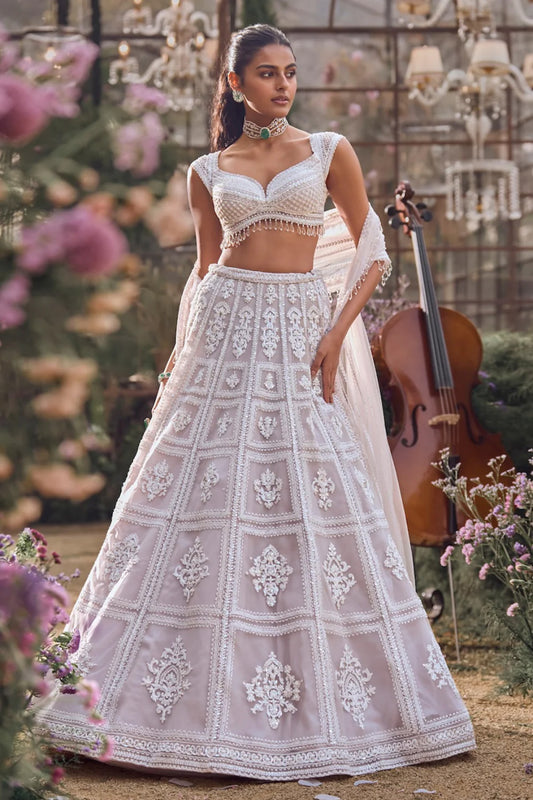 Ice Grey Dori Lehenga Set