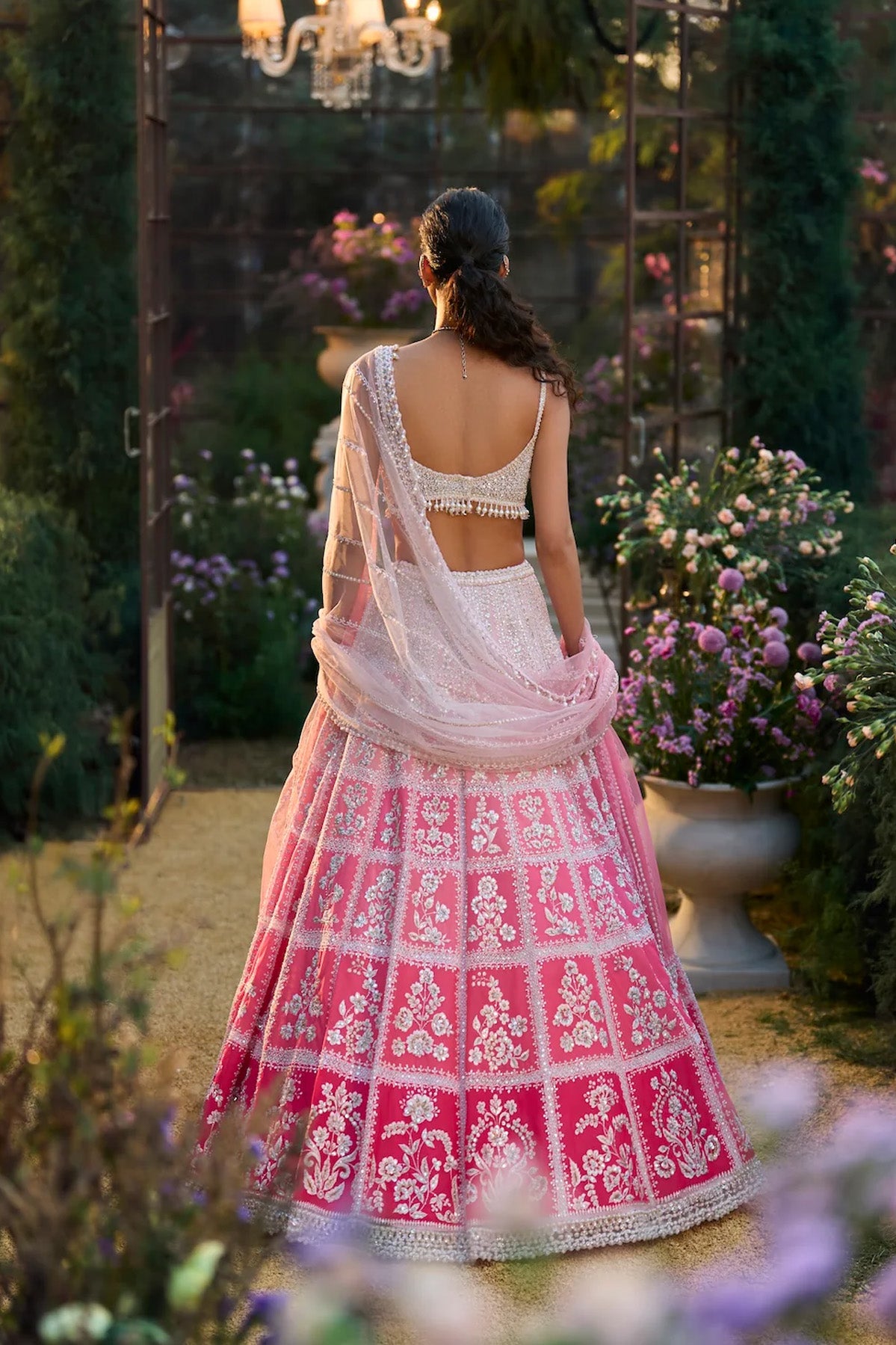 Ombre Pink Lehenga Set