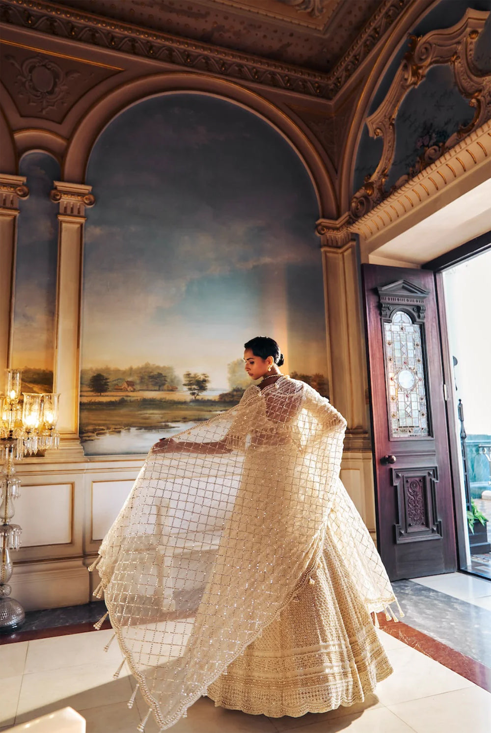 Ivory Pearl Lehenga Set