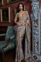 Gun Metal Sequin Saree