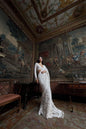 Ivory Pearl Sequin Saree