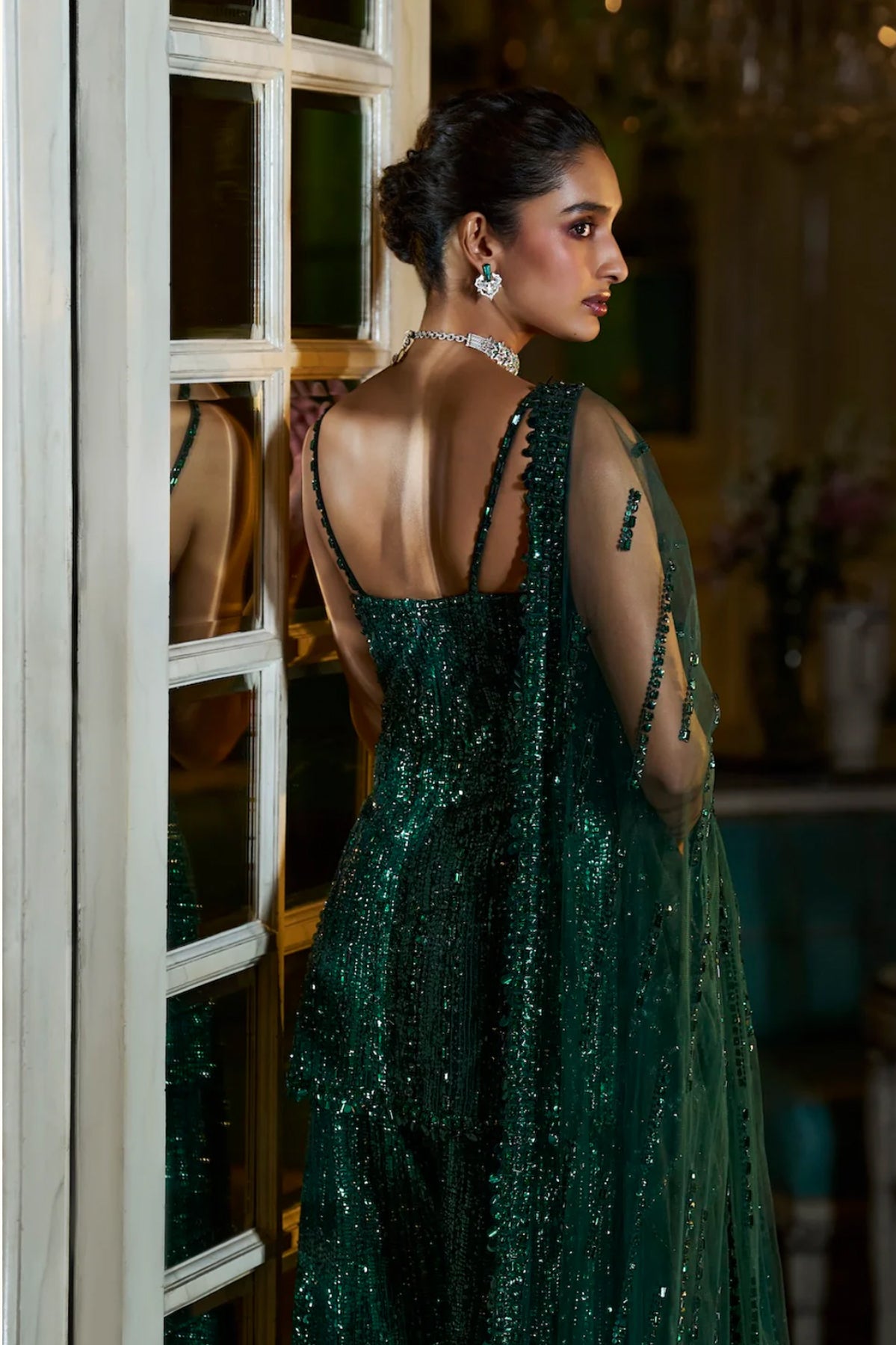 Emerald Green Sharara Set