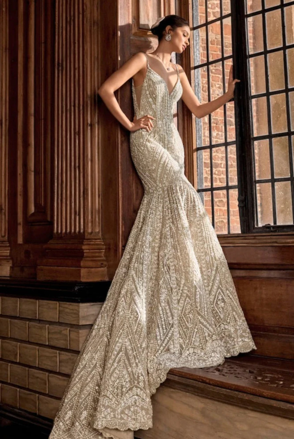 Champagne Sequin Gown