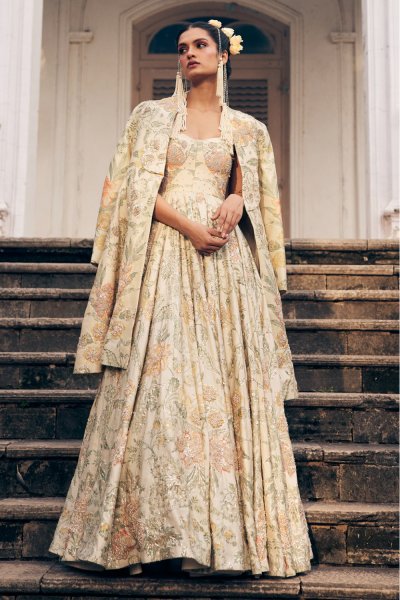 Corset Anarkali Set